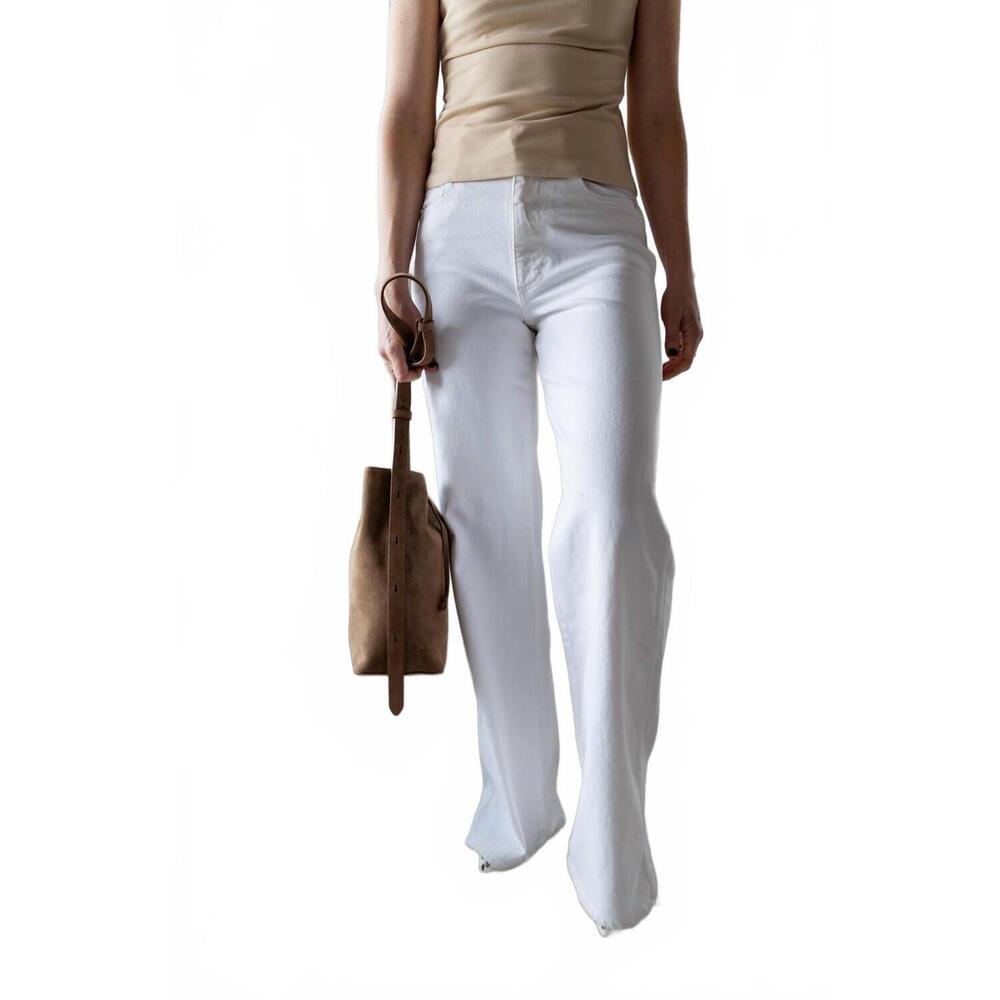 NEW AESTHER EKME women's marin supple handbag in suede date - Picture 7 of 8